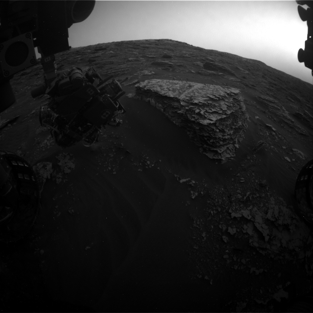 Nasa's Mars rover Curiosity acquired this image using its Front Hazard Avoidance Camera (Front Hazcam) on Sol 2080, at drive 1752, site number 70