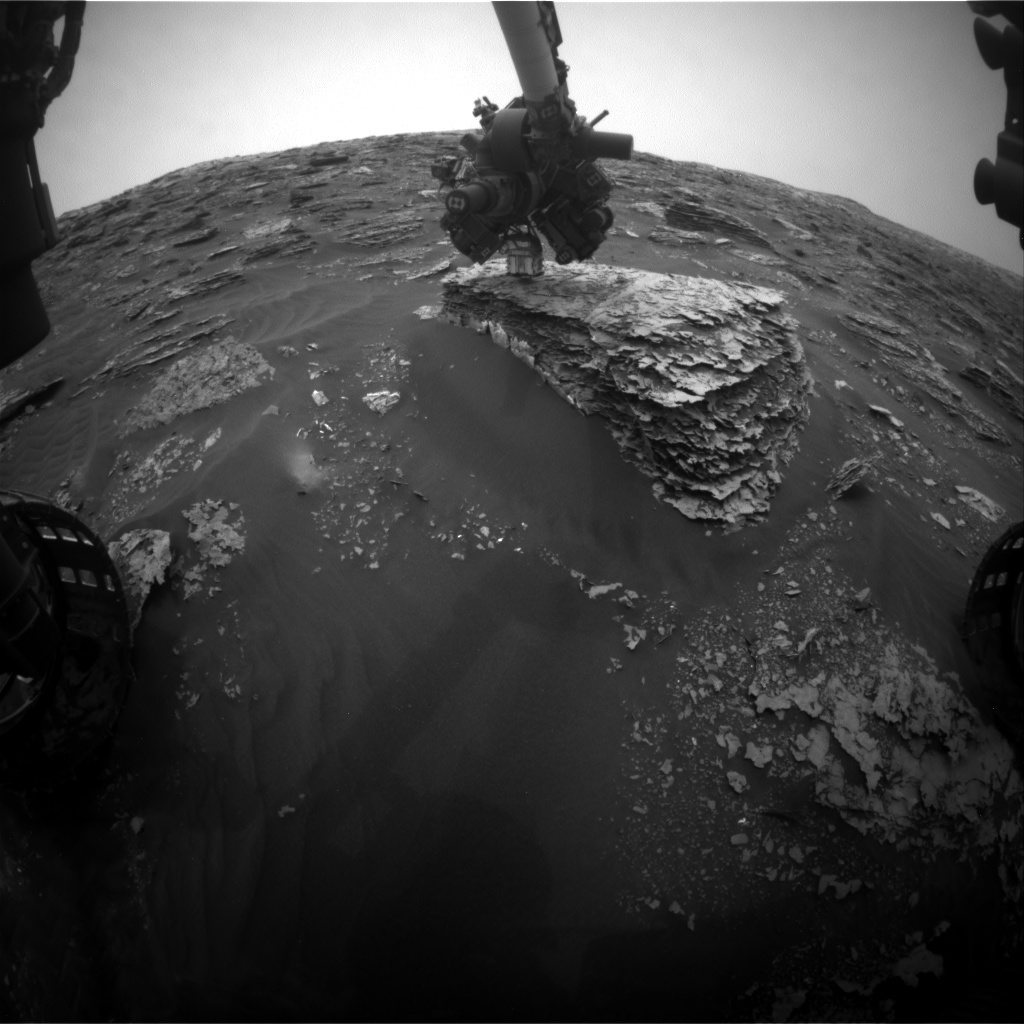 Nasa's Mars rover Curiosity acquired this image using its Front Hazard Avoidance Camera (Front Hazcam) on Sol 2082, at drive 1752, site number 70