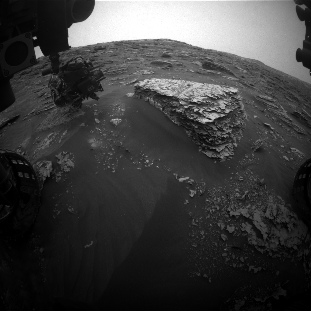 Nasa's Mars rover Curiosity acquired this image using its Front Hazard Avoidance Camera (Front Hazcam) on Sol 2085, at drive 0, site number 71