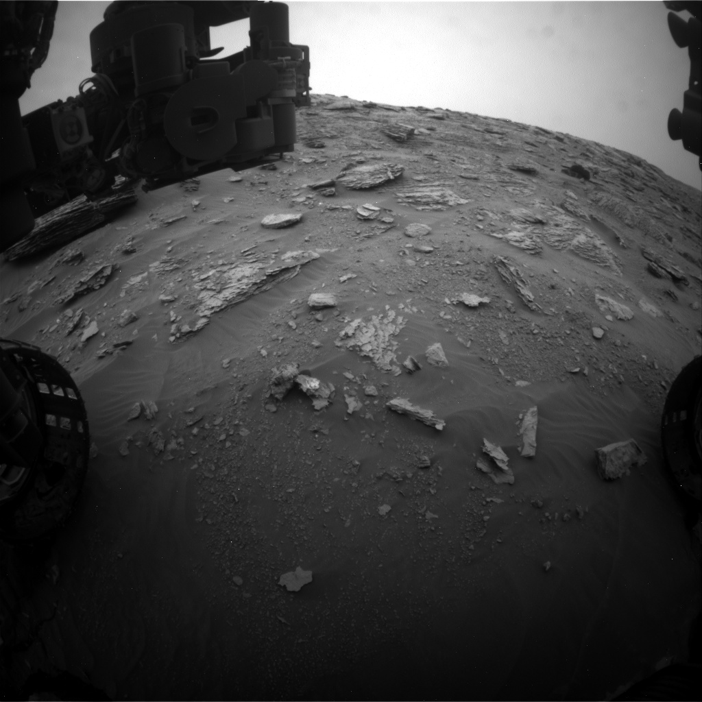 Nasa's Mars rover Curiosity acquired this image using its Front Hazard Avoidance Camera (Front Hazcam) on Sol 2093, at drive 570, site number 71