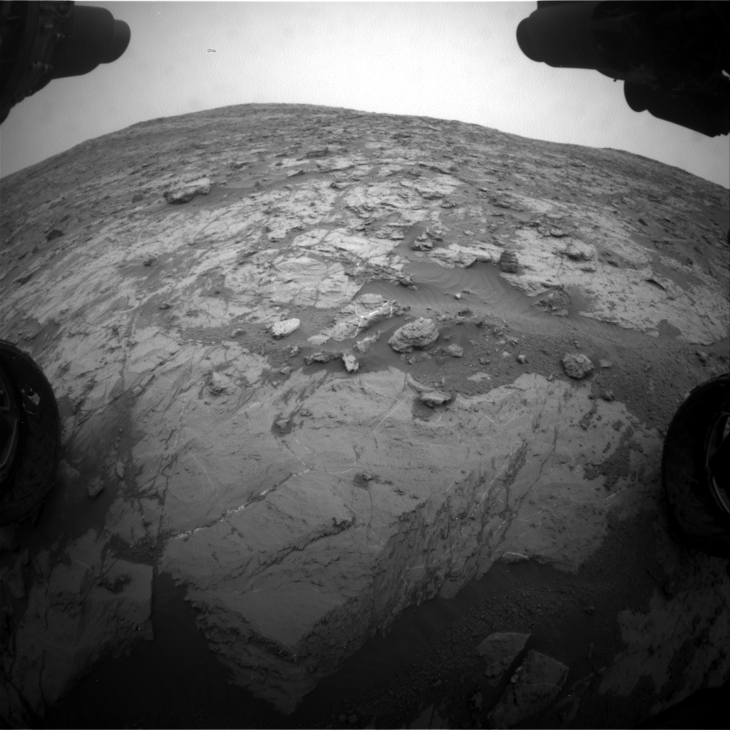 Nasa's Mars rover Curiosity acquired this image using its Front Hazard Avoidance Camera (Front Hazcam) on Sol 2095, at drive 1330, site number 71