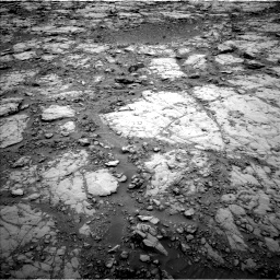 Nasa's Mars rover Curiosity acquired this image using its Left Navigation Camera on Sol 2095, at drive 1008, site number 71