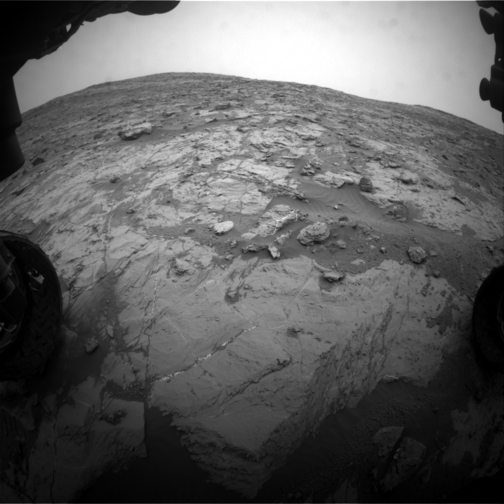 Nasa's Mars rover Curiosity acquired this image using its Front Hazard Avoidance Camera (Front Hazcam) on Sol 2096, at drive 1330, site number 71