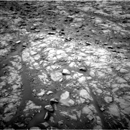 Nasa's Mars rover Curiosity acquired this image using its Left Navigation Camera on Sol 2102, at drive 1598, site number 71