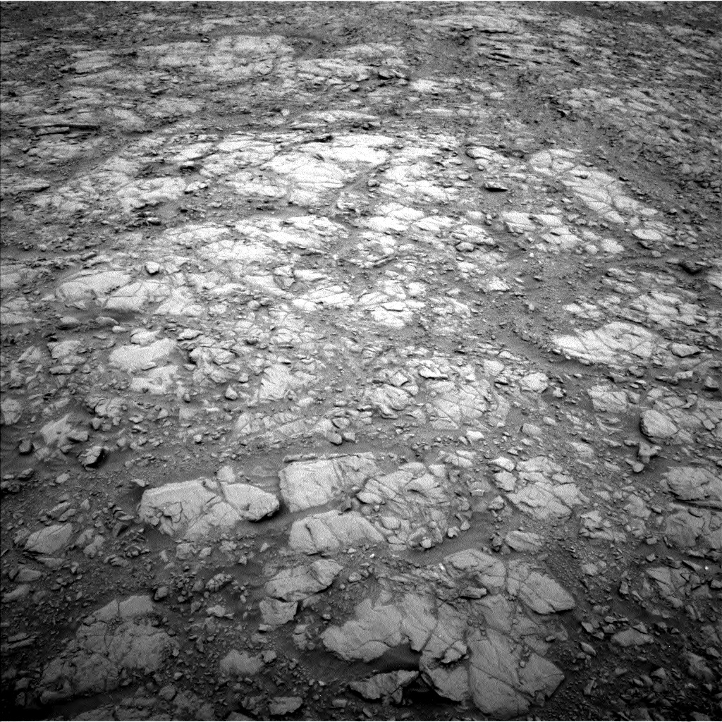 Nasa's Mars rover Curiosity acquired this image using its Left Navigation Camera on Sol 2102, at drive 1760, site number 71