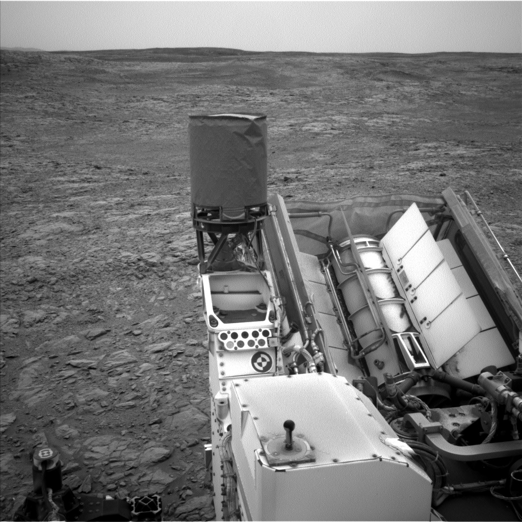 Nasa's Mars rover Curiosity acquired this image using its Left Navigation Camera on Sol 2102, at drive 1818, site number 71