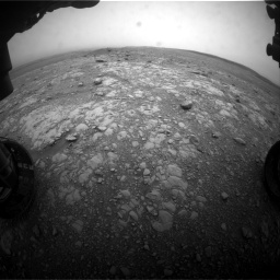 Nasa's Mars rover Curiosity acquired this image using its Front Hazard Avoidance Camera (Front Hazcam) on Sol 2104, at drive 2304, site number 71