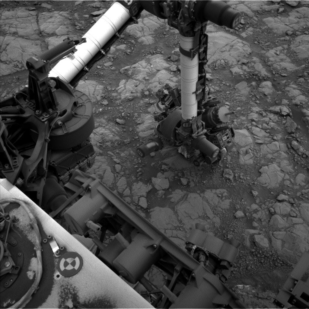 Nasa's Mars rover Curiosity acquired this image using its Left Navigation Camera on Sol 2104, at drive 1818, site number 71