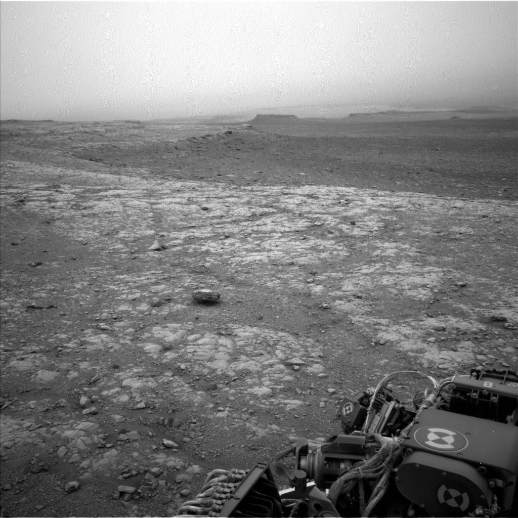 Nasa's Mars rover Curiosity acquired this image using its Left Navigation Camera on Sol 2104, at drive 2350, site number 71