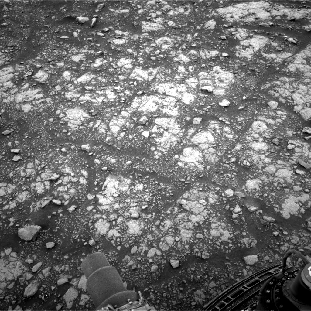 Nasa's Mars rover Curiosity acquired this image using its Left Navigation Camera on Sol 2107, at drive 2804, site number 71