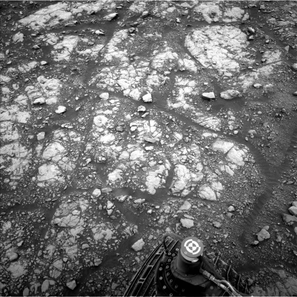 Nasa's Mars rover Curiosity acquired this image using its Left Navigation Camera on Sol 2107, at drive 2804, site number 71
