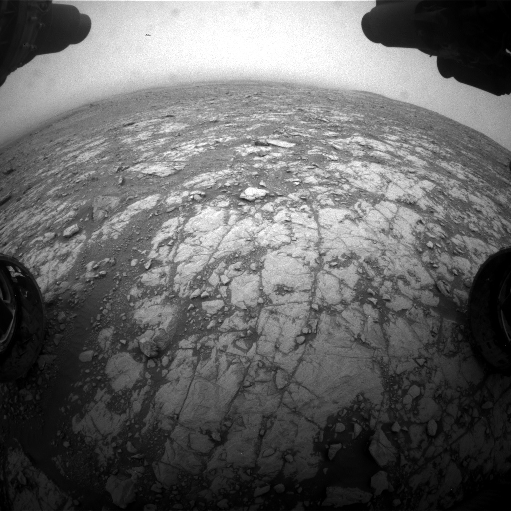 Nasa's Mars rover Curiosity acquired this image using its Front Hazard Avoidance Camera (Front Hazcam) on Sol 2108, at drive 2876, site number 71