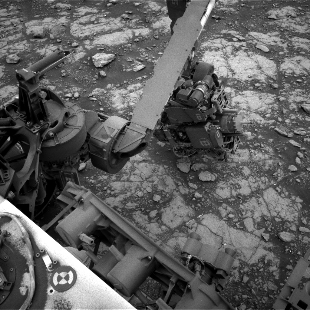 Nasa's Mars rover Curiosity acquired this image using its Left Navigation Camera on Sol 2108, at drive 2804, site number 71