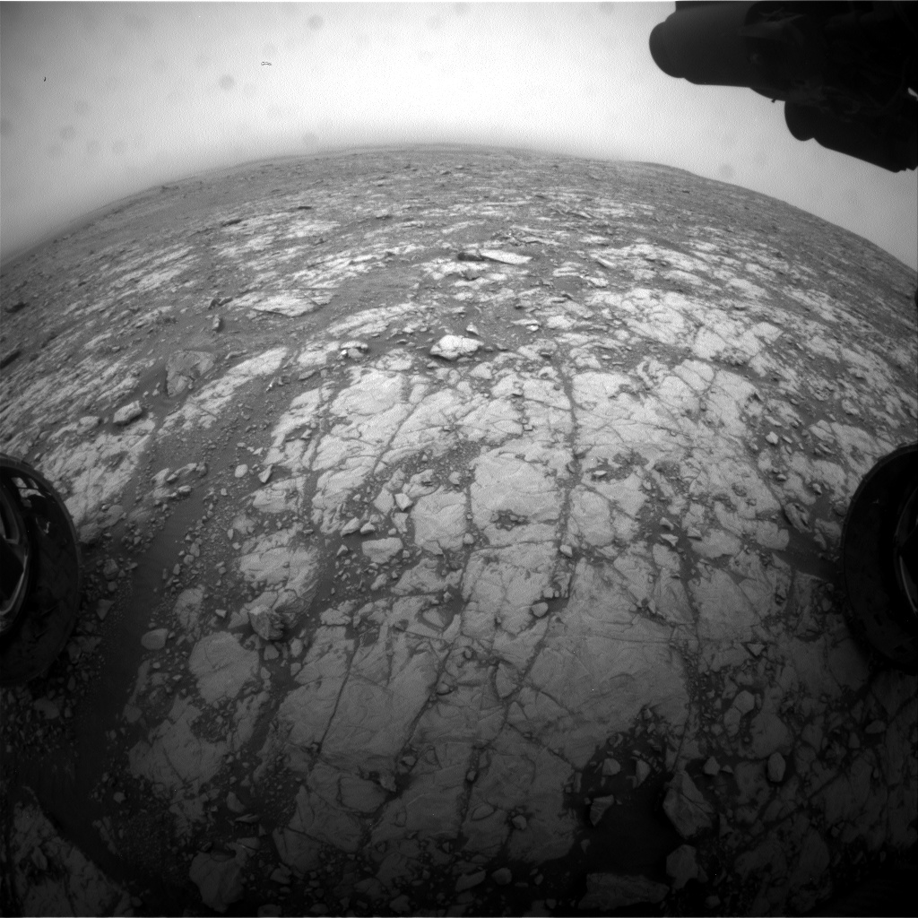 Nasa's Mars rover Curiosity acquired this image using its Front Hazard Avoidance Camera (Front Hazcam) on Sol 2111, at drive 2876, site number 71