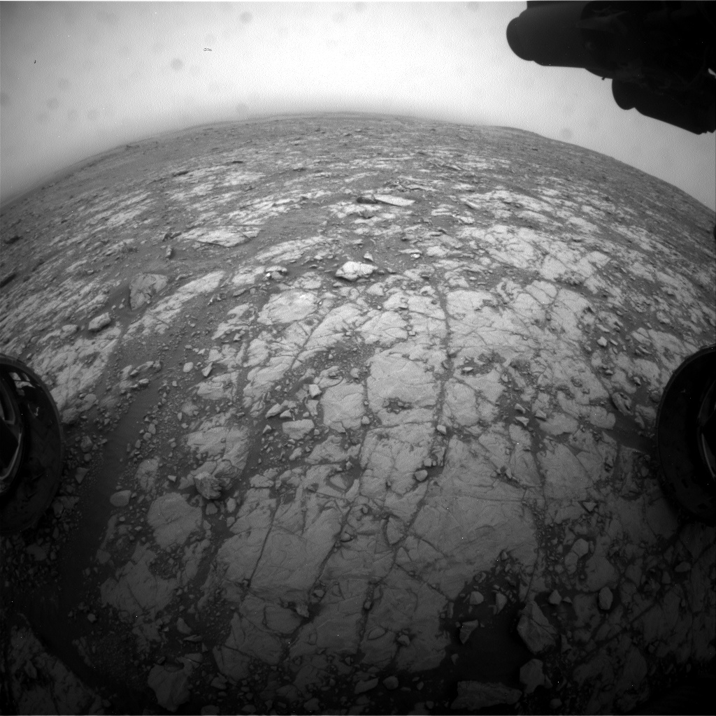 Nasa's Mars rover Curiosity acquired this image using its Front Hazard Avoidance Camera (Front Hazcam) on Sol 2113, at drive 2876, site number 71