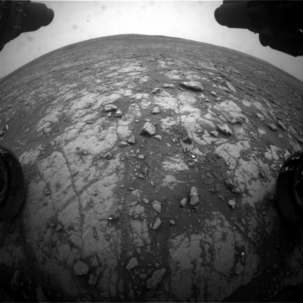 Nasa's Mars rover Curiosity acquired this image using its Front Hazard Avoidance Camera (Front Hazcam) on Sol 2115, at drive 2956, site number 71