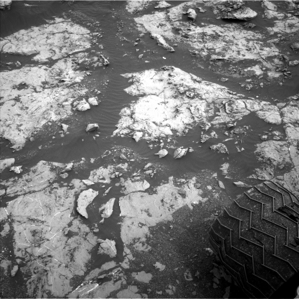 Nasa's Mars rover Curiosity acquired this image using its Left Navigation Camera on Sol 2129, at drive 1286, site number 72
