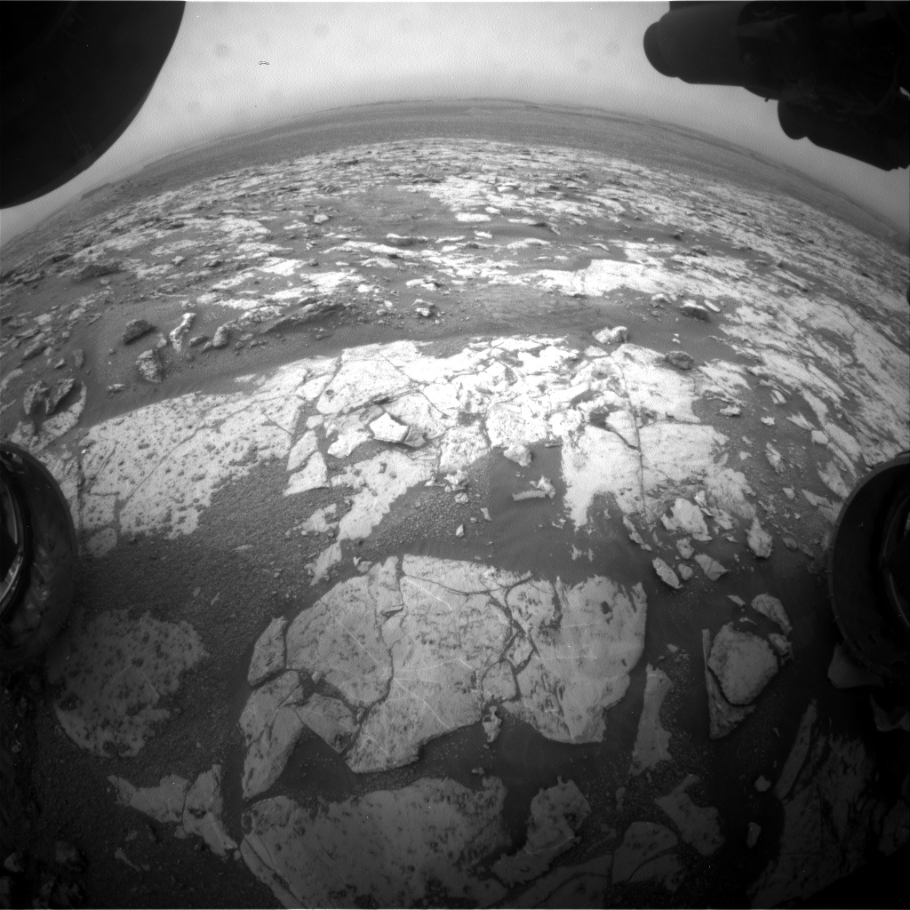 Nasa's Mars rover Curiosity acquired this image using its Front Hazard Avoidance Camera (Front Hazcam) on Sol 2136, at drive 1316, site number 72