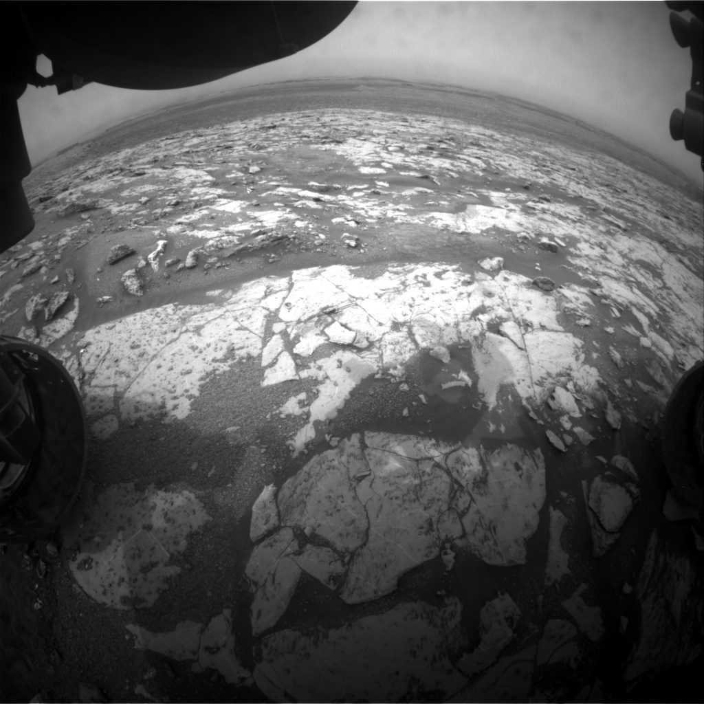 Nasa's Mars rover Curiosity acquired this image using its Front Hazard Avoidance Camera (Front Hazcam) on Sol 2141, at drive 1316, site number 72