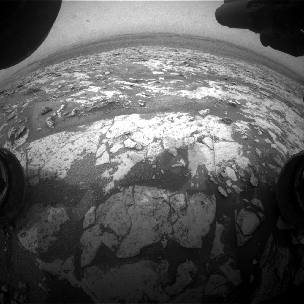 Nasa's Mars rover Curiosity acquired this image using its Front Hazard Avoidance Camera (Front Hazcam) on Sol 2141, at drive 1316, site number 72