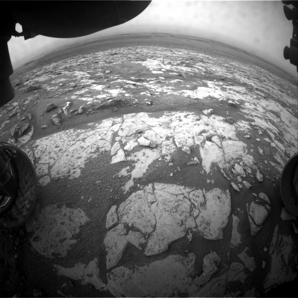 Nasa's Mars rover Curiosity acquired this image using its Front Hazard Avoidance Camera (Front Hazcam) on Sol 2151, at drive 1316, site number 72