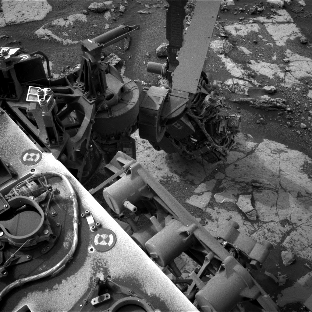 Nasa's Mars rover Curiosity acquired this image using its Left Navigation Camera on Sol 2155, at drive 1316, site number 72