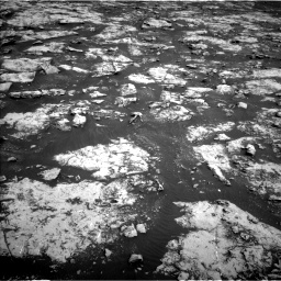 Nasa's Mars rover Curiosity acquired this image using its Left Navigation Camera on Sol 2156, at drive 1340, site number 72