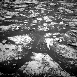 Nasa's Mars rover Curiosity acquired this image using its Left Navigation Camera on Sol 2156, at drive 1358, site number 72