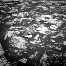Nasa's Mars rover Curiosity acquired this image using its Left Navigation Camera on Sol 2156, at drive 1370, site number 72