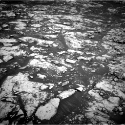 Nasa's Mars rover Curiosity acquired this image using its Left Navigation Camera on Sol 2156, at drive 1388, site number 72