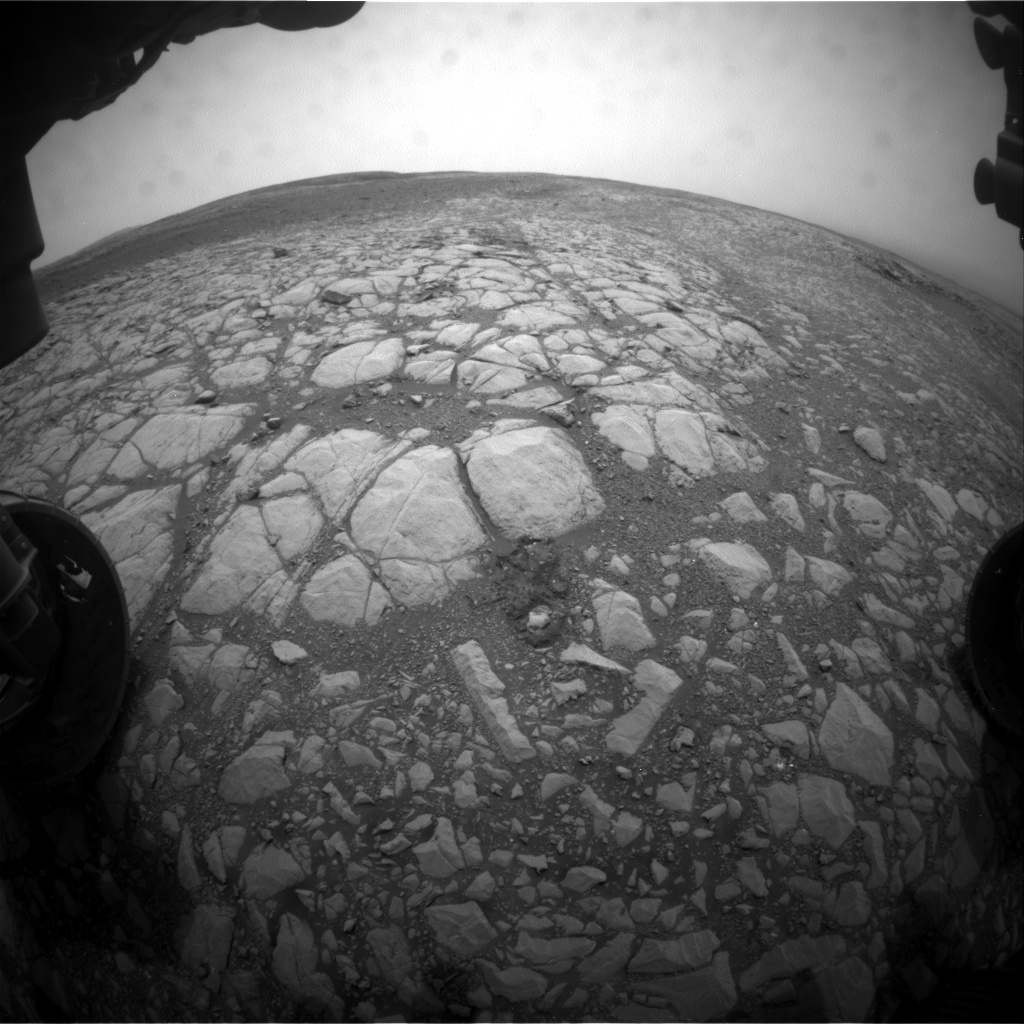 Nasa's Mars rover Curiosity acquired this image using its Front Hazard Avoidance Camera (Front Hazcam) on Sol 2157, at drive 1980, site number 72