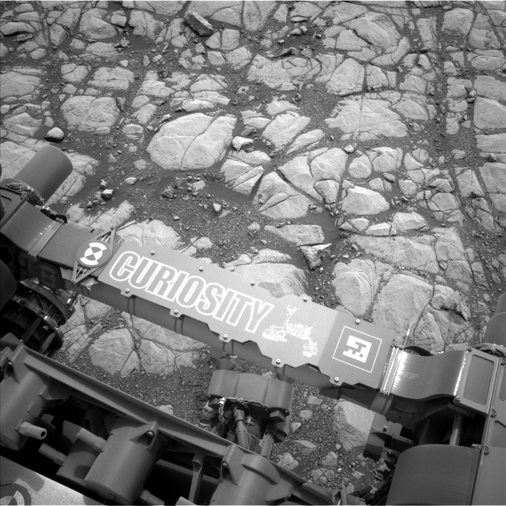 Nasa's Mars rover Curiosity acquired this image using its Left Navigation Camera on Sol 2157, at drive 1980, site number 72