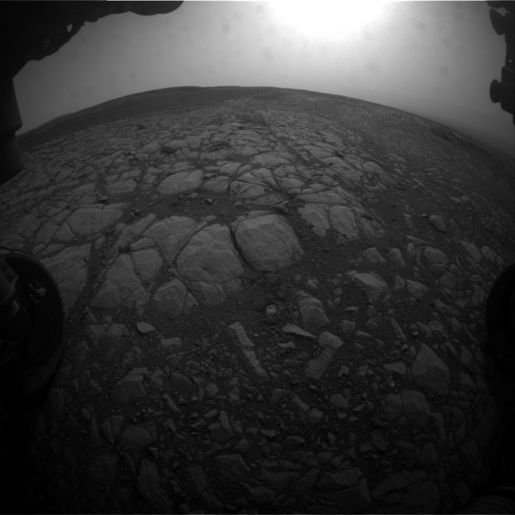 Nasa's Mars rover Curiosity acquired this image using its Front Hazard Avoidance Camera (Front Hazcam) on Sol 2159, at drive 1980, site number 72