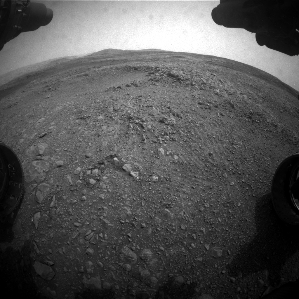 Nasa's Mars rover Curiosity acquired this image using its Front Hazard Avoidance Camera (Front Hazcam) on Sol 2161, at drive 2272, site number 72
