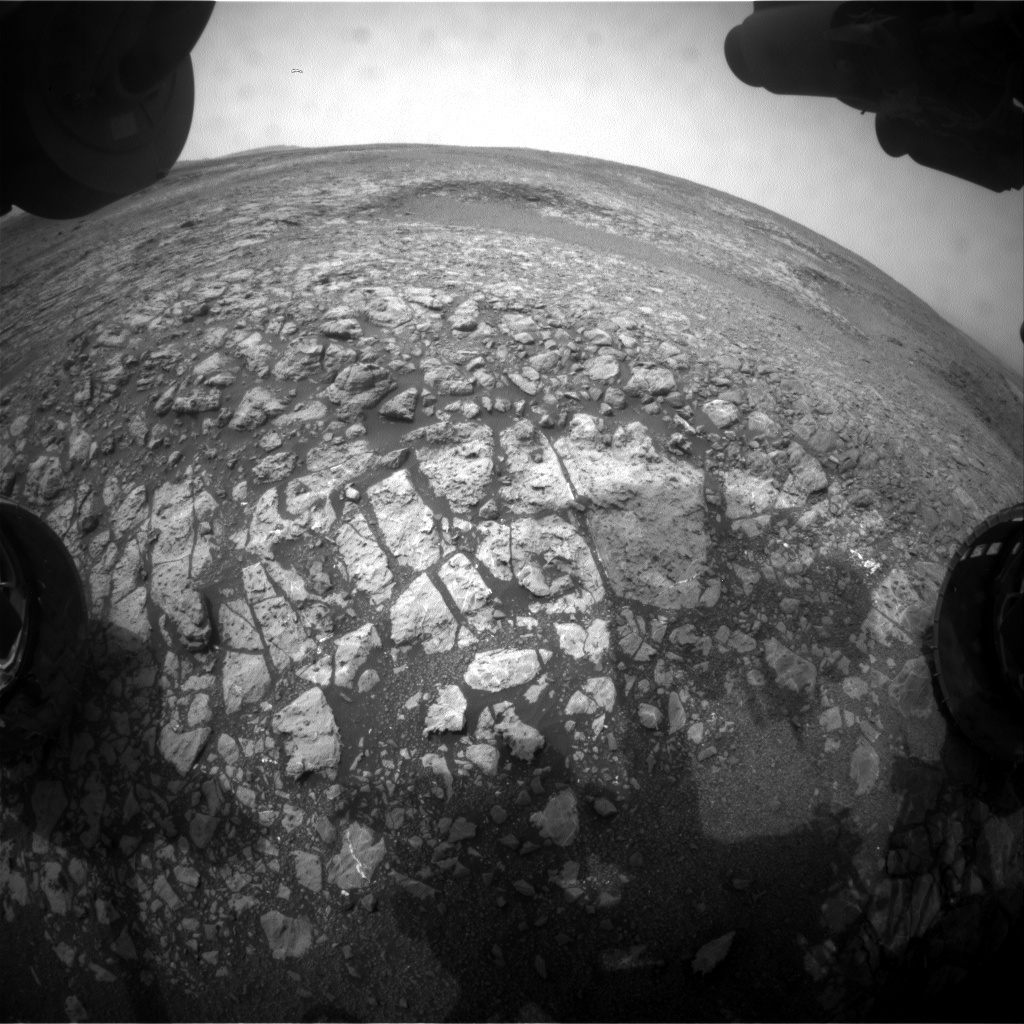 Nasa's Mars rover Curiosity acquired this image using its Front Hazard Avoidance Camera (Front Hazcam) on Sol 2164, at drive 2410, site number 72