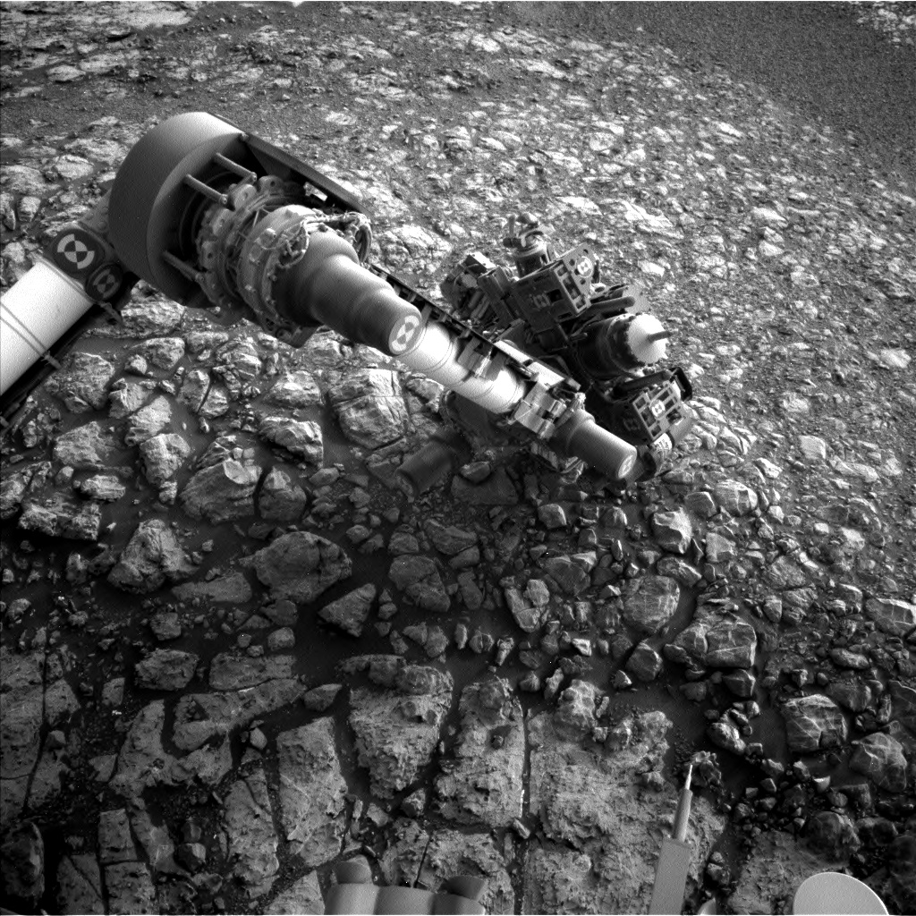 Nasa's Mars rover Curiosity acquired this image using its Left Navigation Camera on Sol 2165, at drive 2410, site number 72