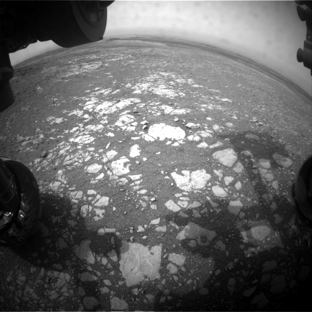 Nasa's Mars rover Curiosity acquired this image using its Front Hazard Avoidance Camera (Front Hazcam) on Sol 2167, at drive 2464, site number 72