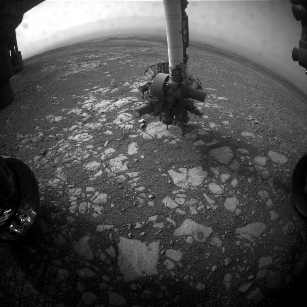 Nasa's Mars rover Curiosity acquired this image using its Front Hazard Avoidance Camera (Front Hazcam) on Sol 2168, at drive 2464, site number 72