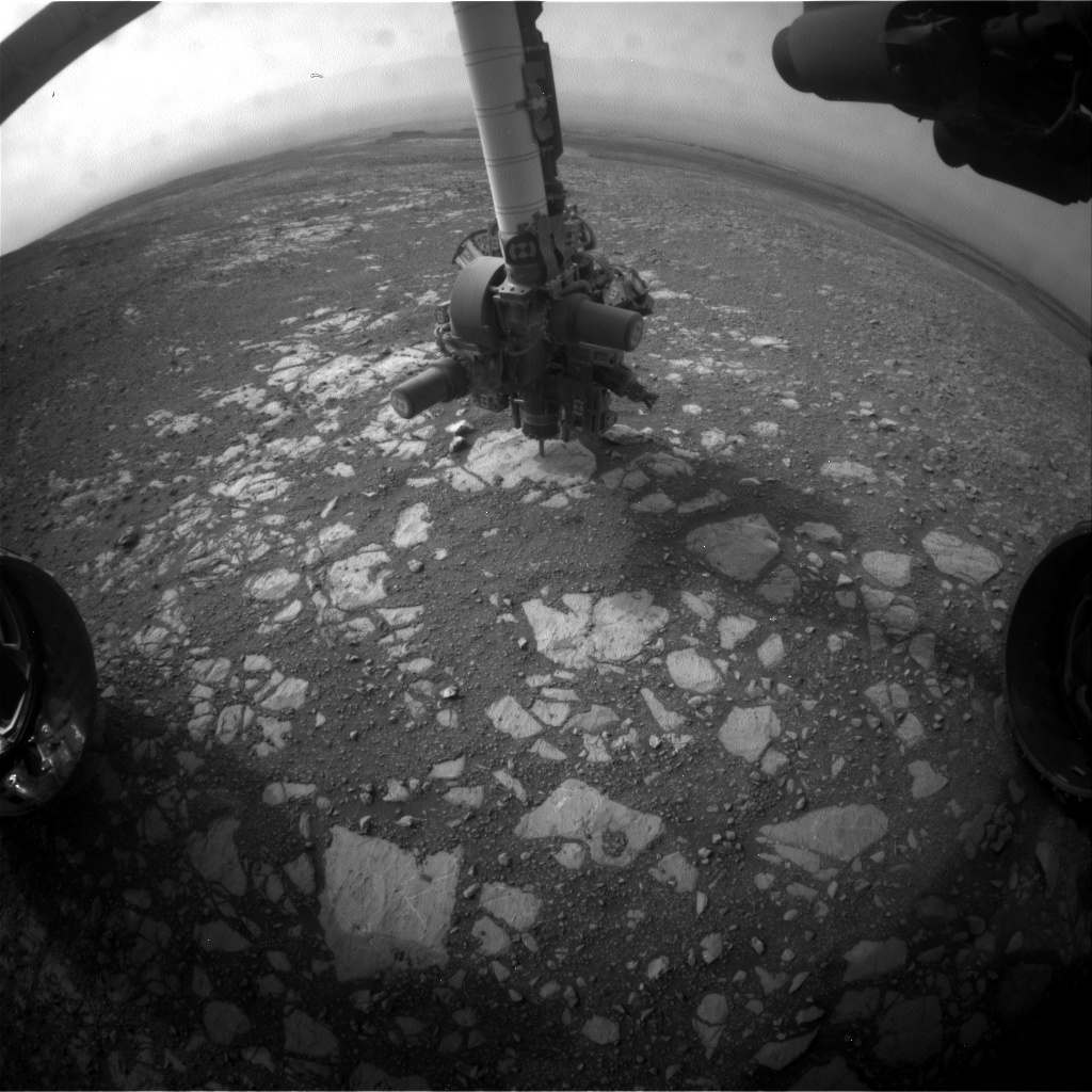 Nasa's Mars rover Curiosity acquired this image using its Front Hazard Avoidance Camera (Front Hazcam) on Sol 2168, at drive 2464, site number 72