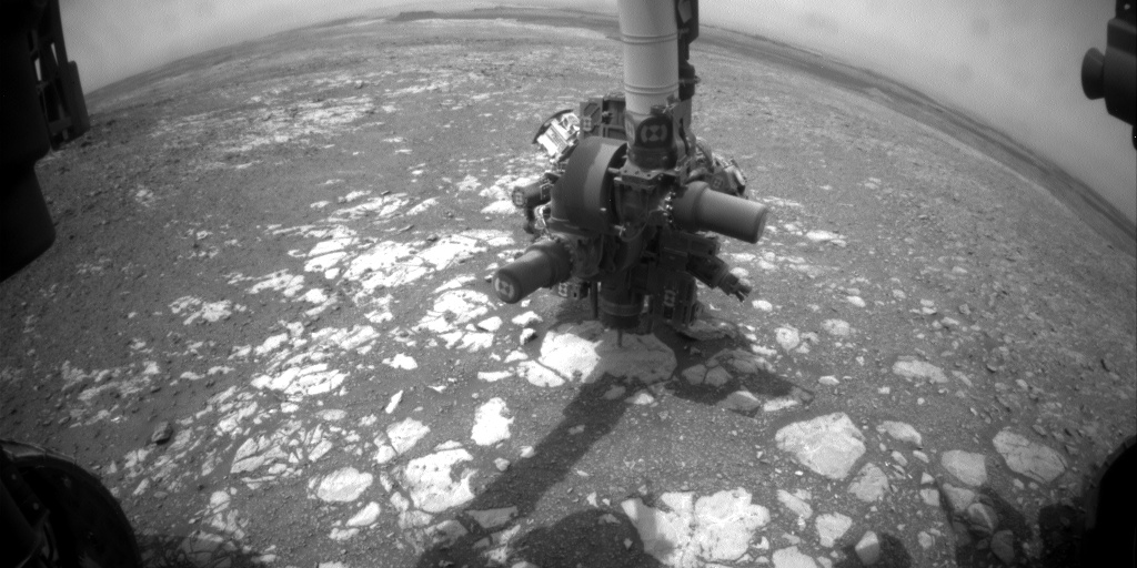 Nasa's Mars rover Curiosity acquired this image using its Front Hazard Avoidance Camera (Front Hazcam) on Sol 2170, at drive 2464, site number 72