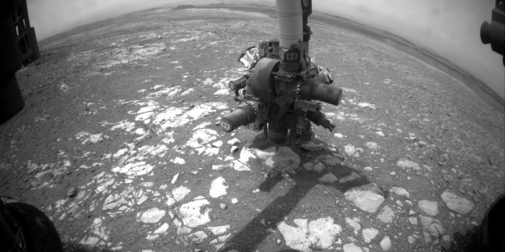 Nasa's Mars rover Curiosity acquired this image using its Front Hazard Avoidance Camera (Front Hazcam) on Sol 2170, at drive 2464, site number 72
