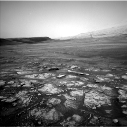 Nasa's Mars rover Curiosity acquired this image using its Left Navigation Camera on Sol 2350, at drive 54, site number 75