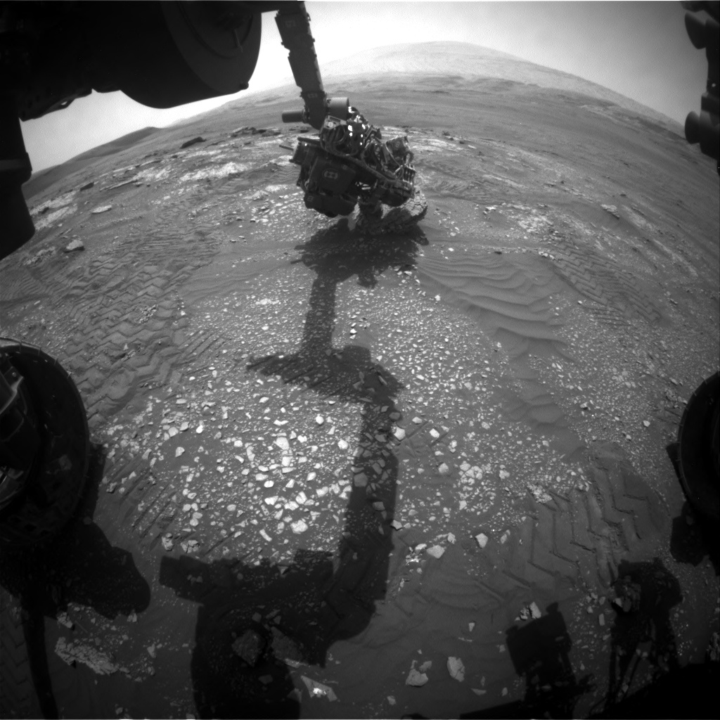 Nasa's Mars rover Curiosity acquired this image using its Front Hazard Avoidance Camera (Front Hazcam) on Sol 2352, at drive 60, site number 75