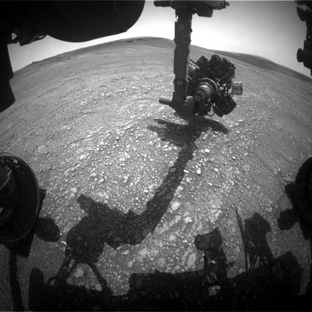 Nasa's Mars rover Curiosity acquired this image using its Front Hazard Avoidance Camera (Front Hazcam) on Sol 2354, at drive 264, site number 75