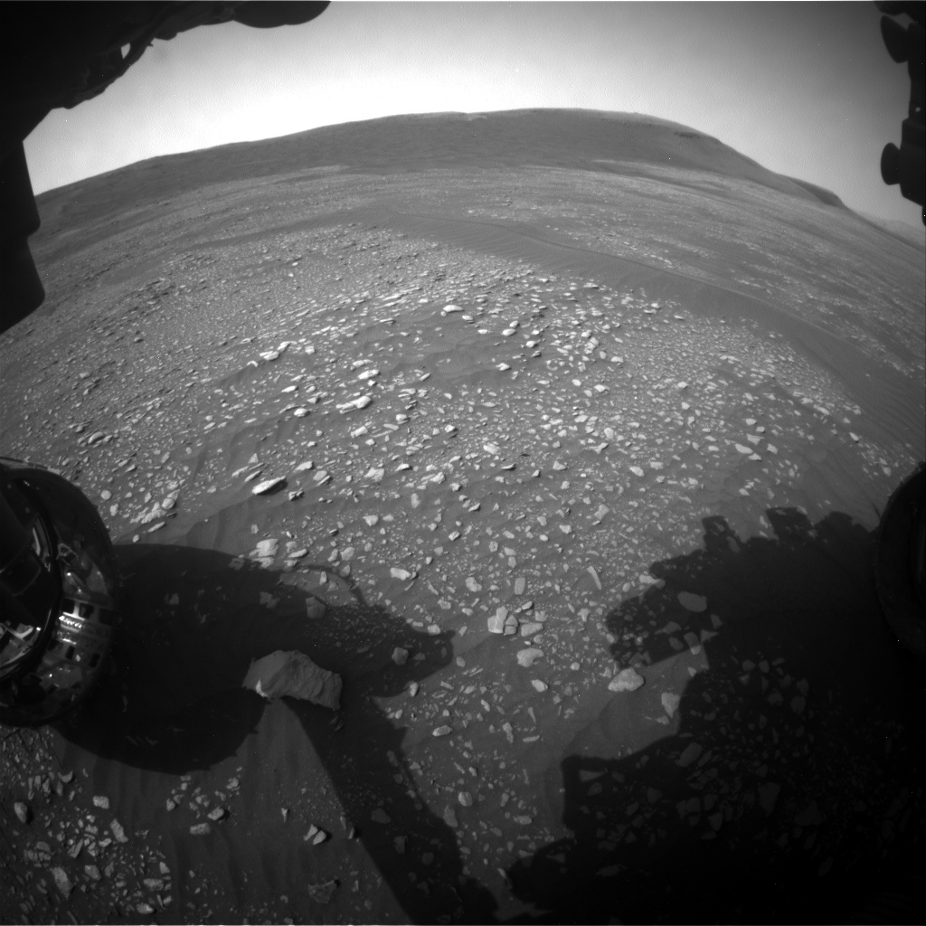 Nasa's Mars rover Curiosity acquired this image using its Front Hazard Avoidance Camera (Front Hazcam) on Sol 2361, at drive 1128, site number 75