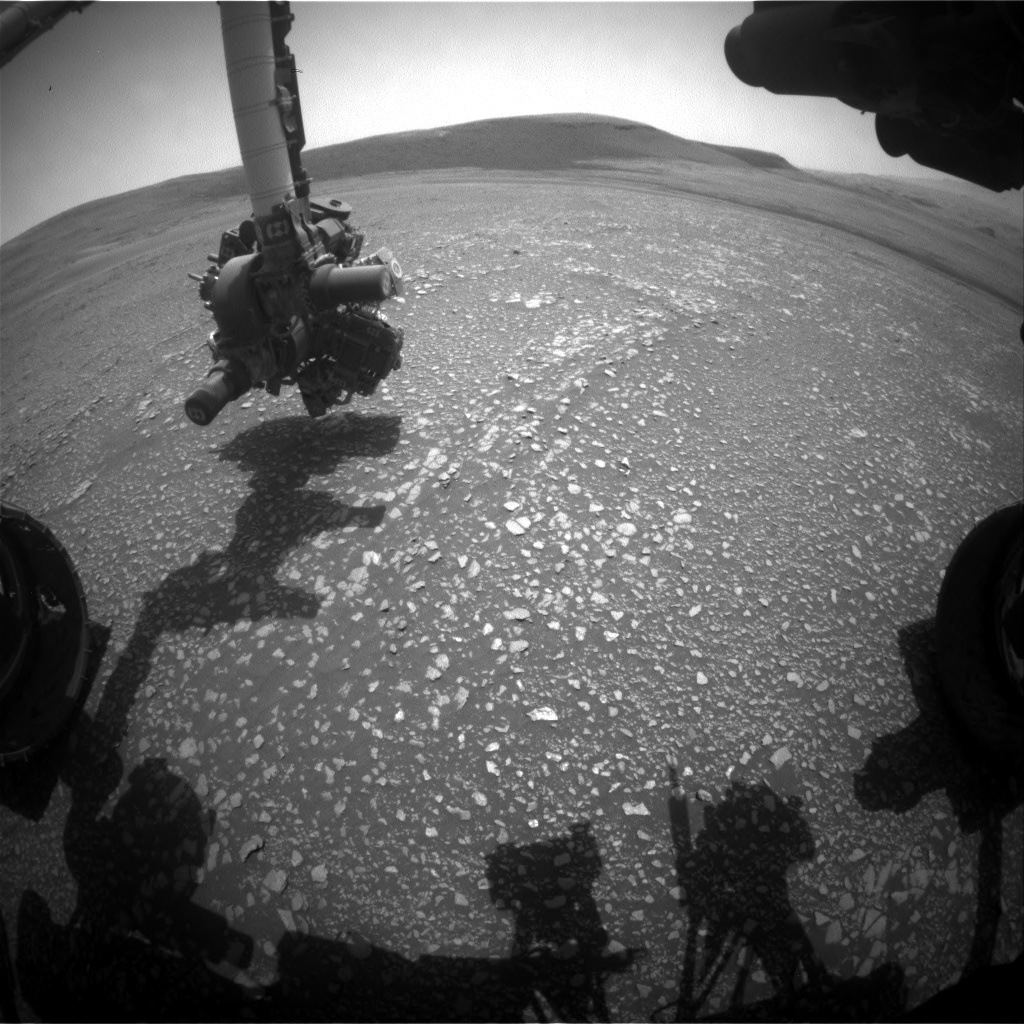 Nasa's Mars rover Curiosity acquired this image using its Front Hazard Avoidance Camera (Front Hazcam) on Sol 2361, at drive 936, site number 75