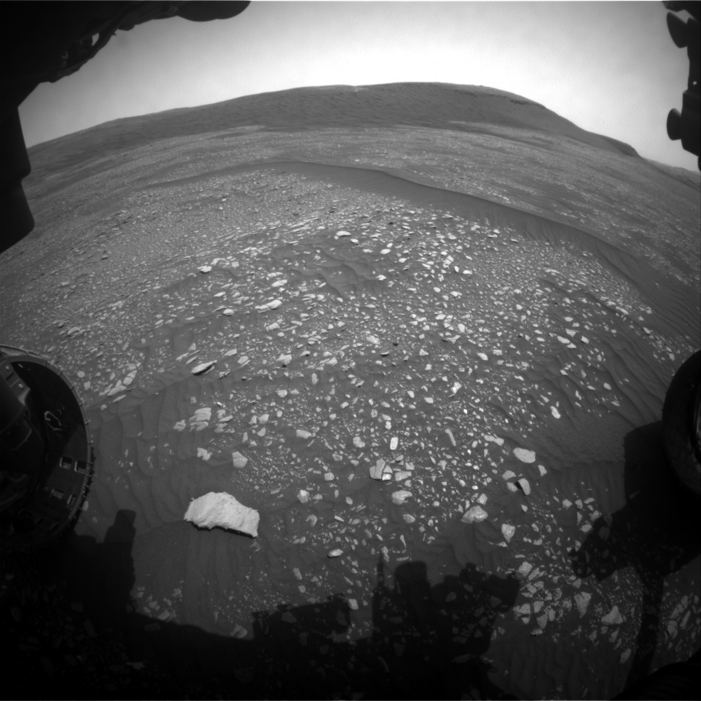 Nasa's Mars rover Curiosity acquired this image using its Front Hazard Avoidance Camera (Front Hazcam) on Sol 2362, at drive 1128, site number 75
