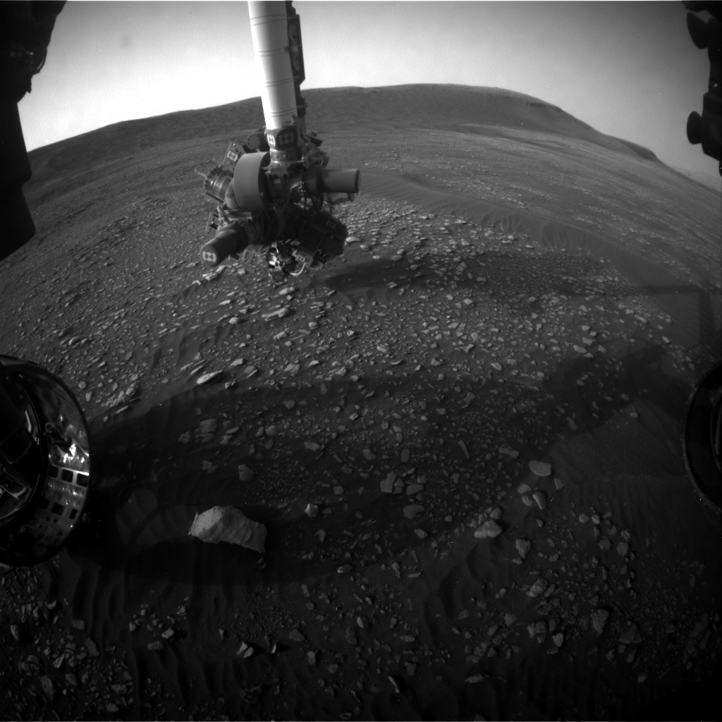 Nasa's Mars rover Curiosity acquired this image using its Front Hazard Avoidance Camera (Front Hazcam) on Sol 2363, at drive 1128, site number 75