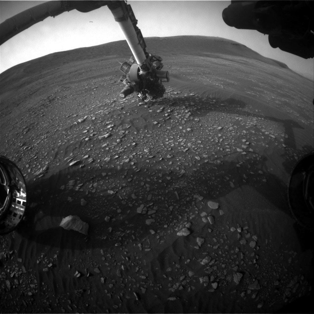 Nasa's Mars rover Curiosity acquired this image using its Front Hazard Avoidance Camera (Front Hazcam) on Sol 2363, at drive 1128, site number 75