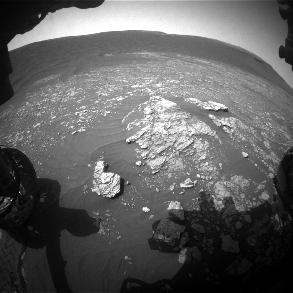Nasa's Mars rover Curiosity acquired this image using its Front Hazard Avoidance Camera (Front Hazcam) on Sol 2365, at drive 1386, site number 75